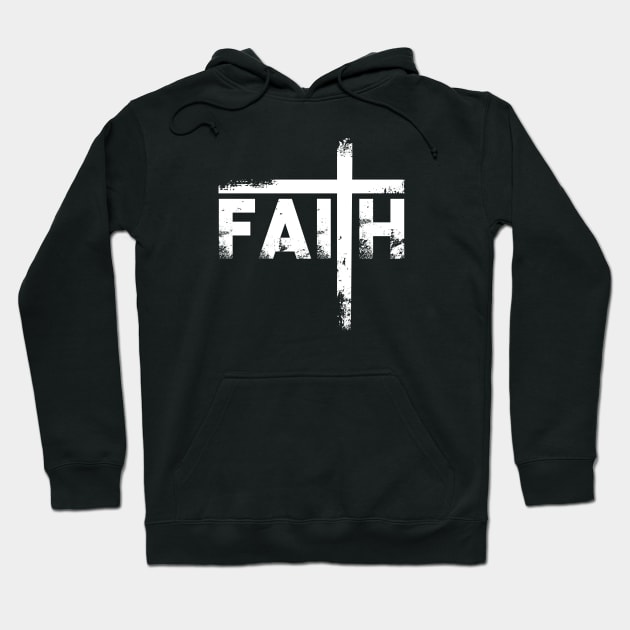 Faith Typograph Lettering Quote Hoodie by LR_Collections